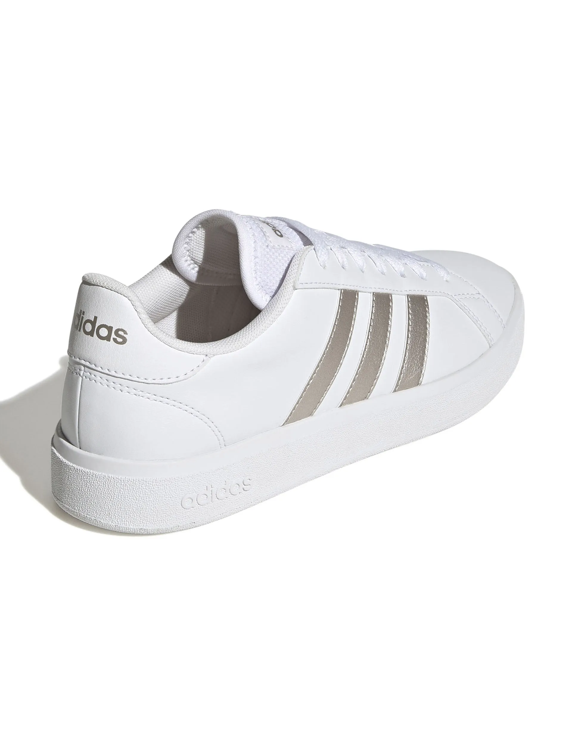 Grand Court Base 2.0 Shoes - Cloud White/Platinum Metallic Asics Tennis Shoes Gel Resolution