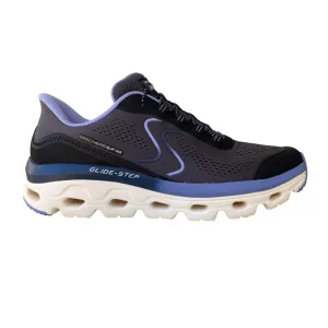 Skechers scarpa sneakers da donna Slip-Ins Glide-Step Sole 180272/BKBL nero-blu Finger Sneakers