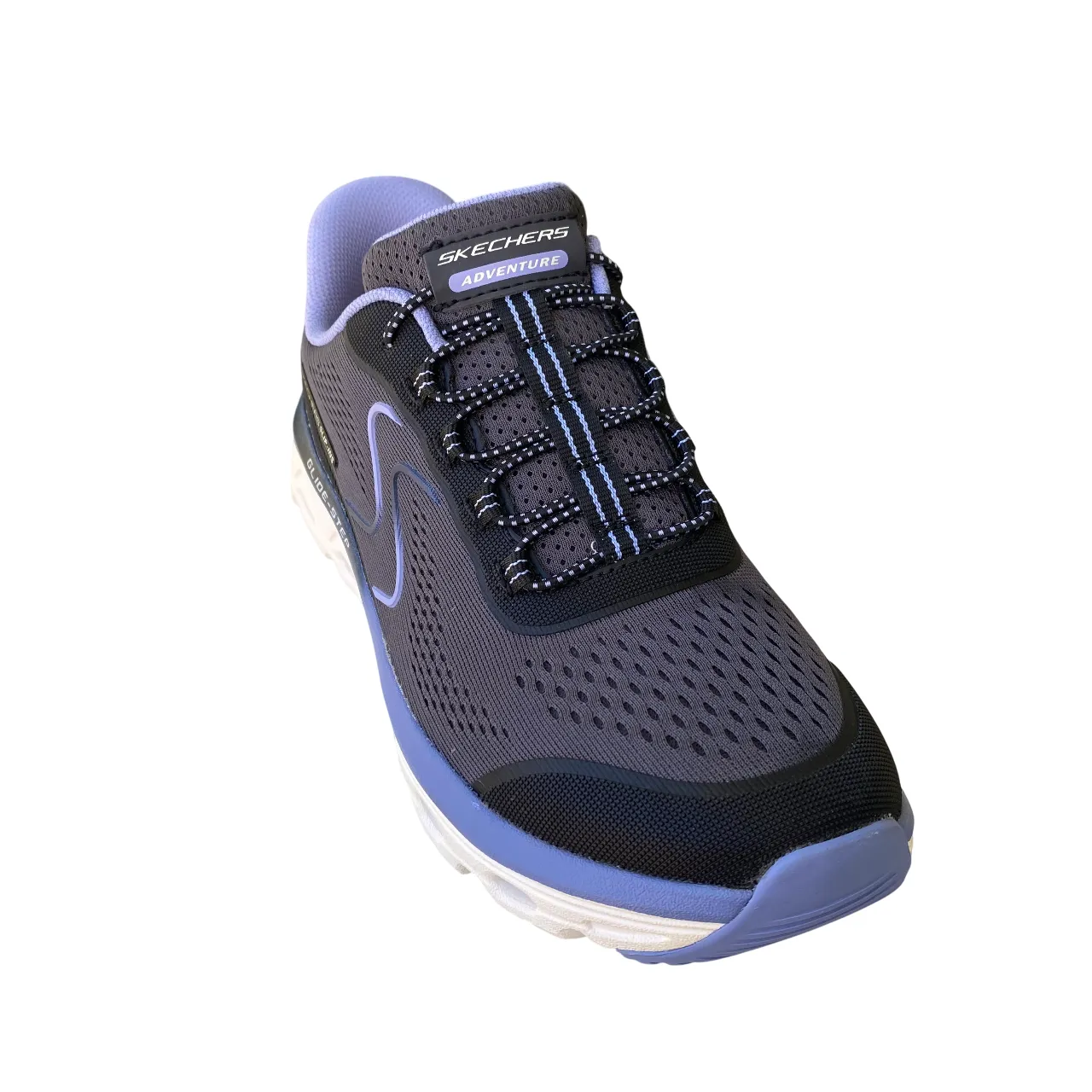 Skechers scarpa sneakers da donna Slip-Ins Glide-Step Sole 180272/BKBL nero-blu Best Sneakers For Business Casual