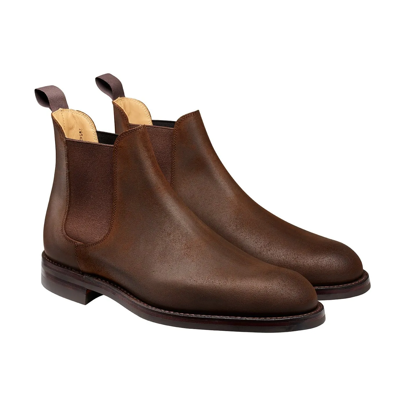 Tie Up Boots Chelsea 5 Dark Brown Rough-Out Suede