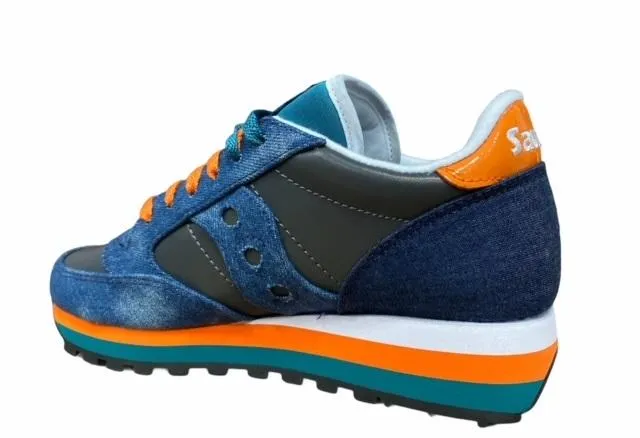 Barbie Sneakers Saucony Original scarpa sneakers da donna Jazz Triple S60567-2 denim blu-arancio