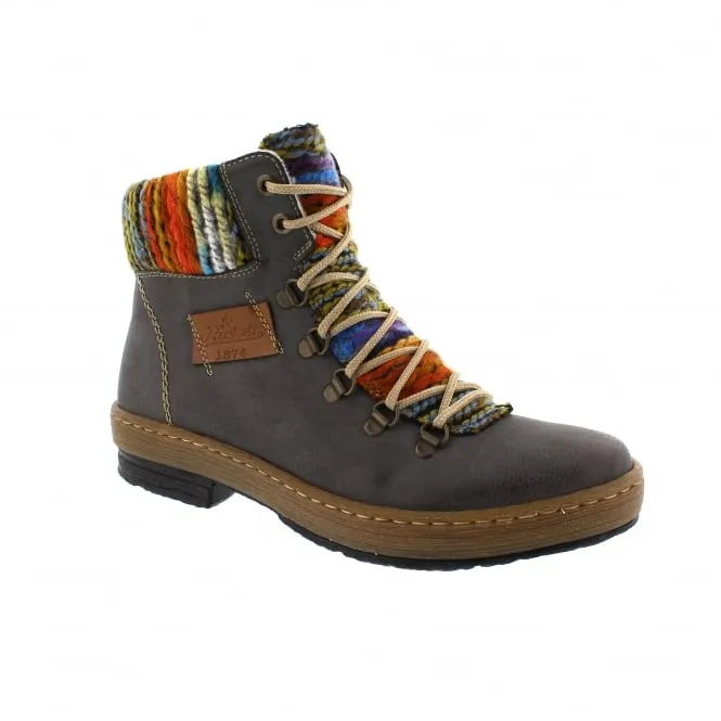 RIEKER Z6743 Flat Shoes With Ankle Straps