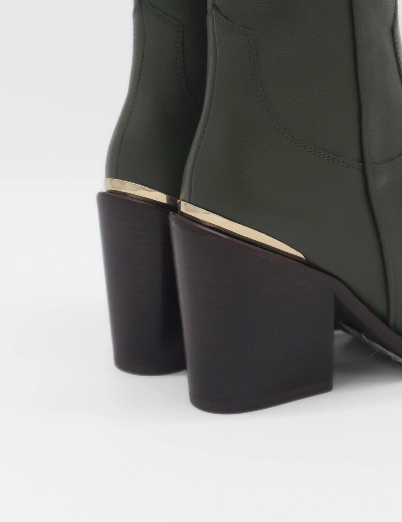 Slip Resistant Cowboy Boots Coachella western cowboy boots in olive leather womens shoes