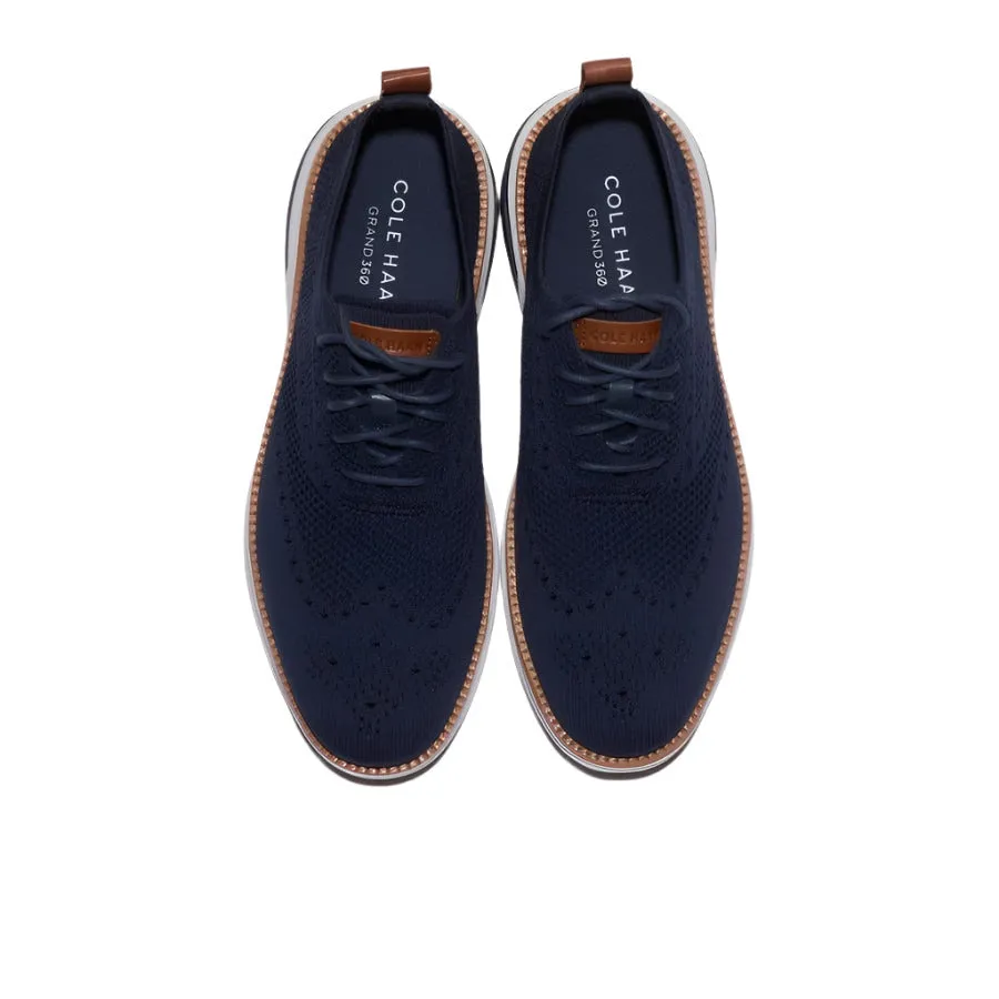Cole Haan Hurrion Stitchlite Wingtip Oxford Shoes - Navy Leggings With Loafers