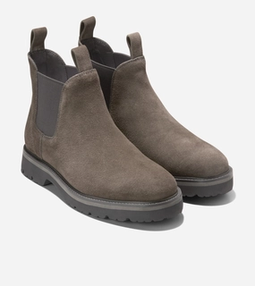 Cole Haan Men's American Classics Chelsea Boots Combat Heel Boots That Goes Up To The Shins