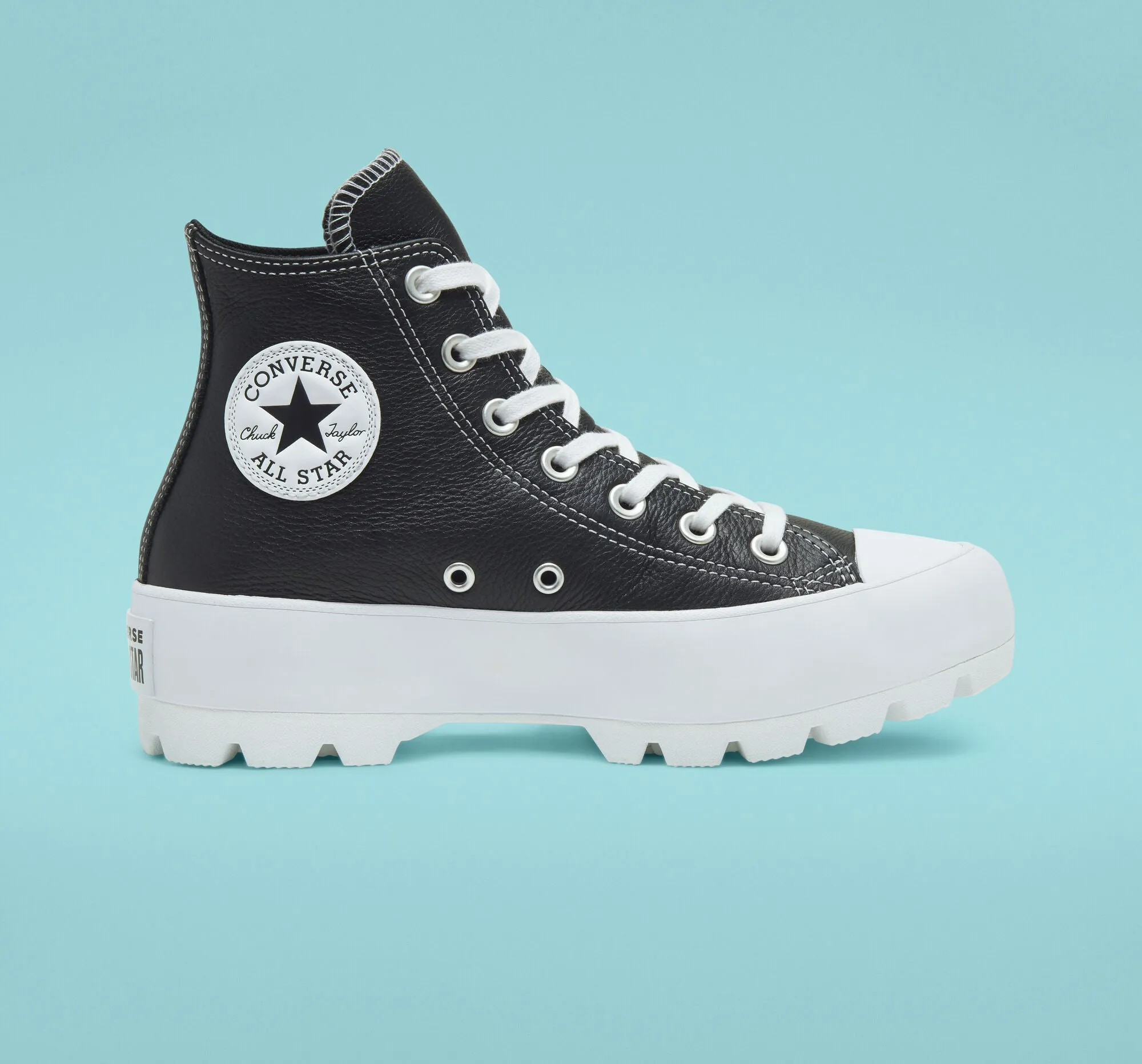 Best Sneakers For Lifting Weights Converse scarpa sneakers da donna in pelle Lugged HI Chuck Taylor All Star 567164C nero bianco