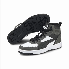 Vicky Vuong Sneakers Puma sneakers alta da uomo Rebound JOY 374765 08 grigio scuro-nero-bianco
