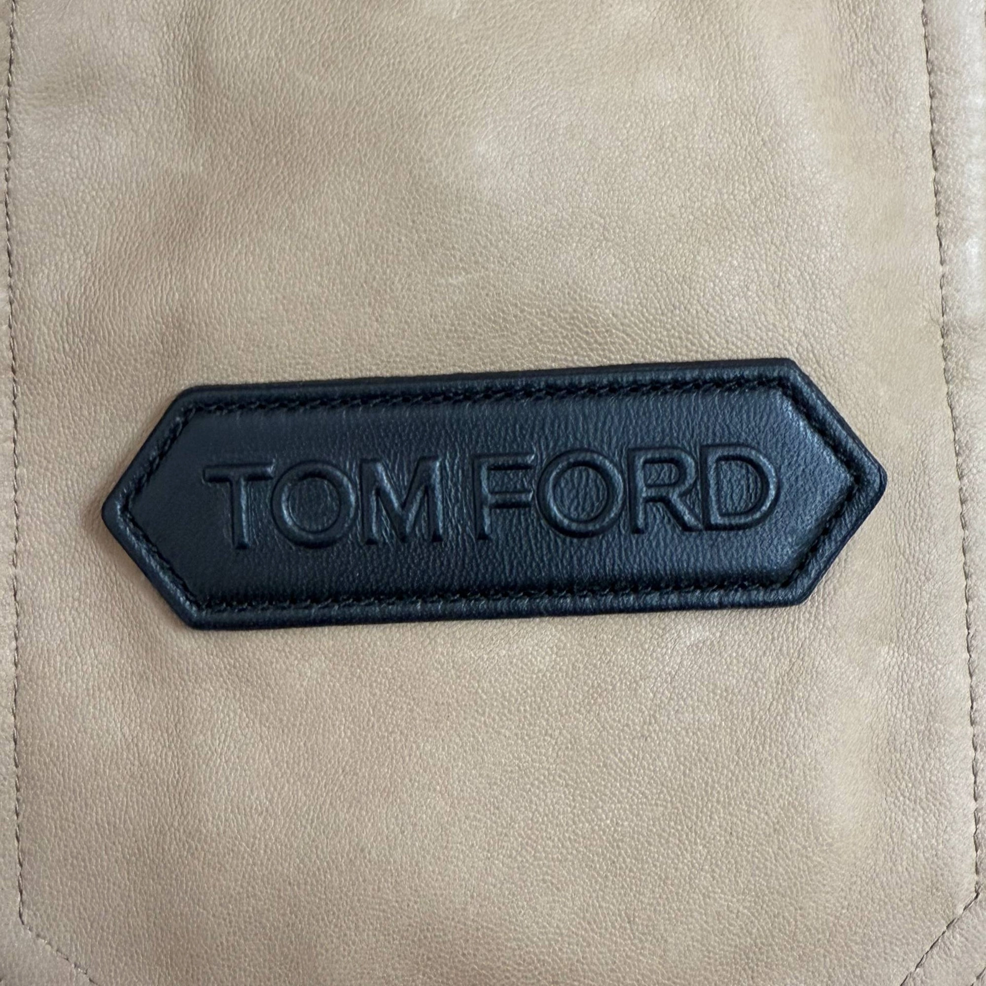 Tom Ford Buttoned Jacket with Pockets in Brown Suede Best Waterproof Dress Boots