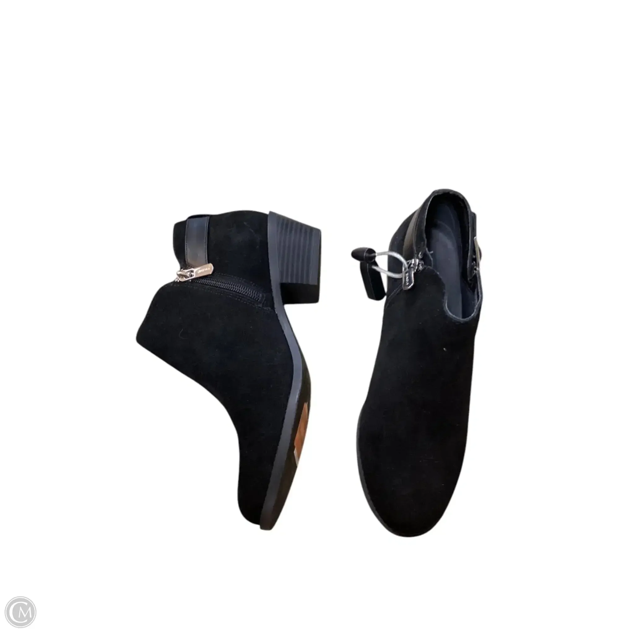 Wide Fit Ankle Boots With Arch Support Boots Ankle Heels By Vionic In Black, Size: 7