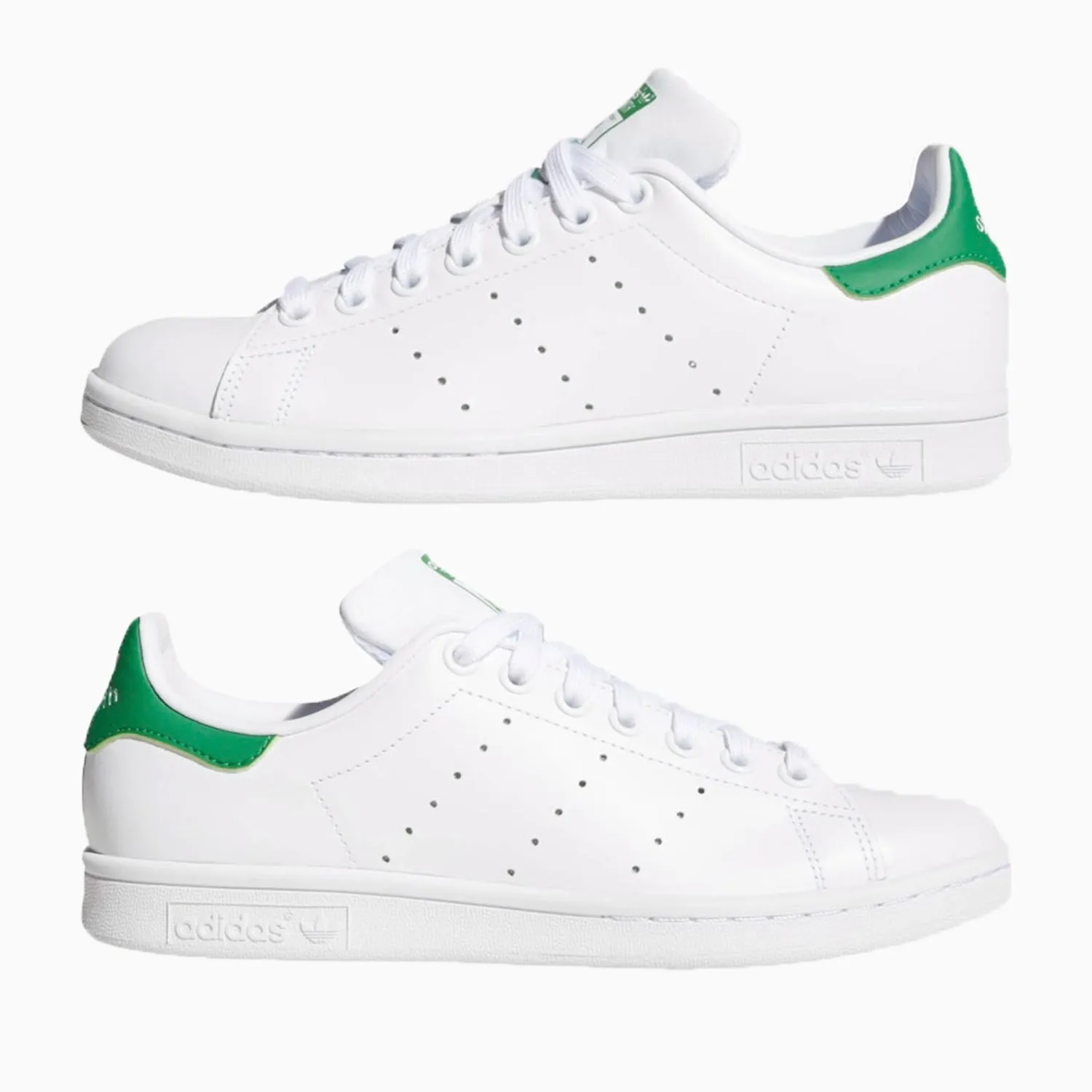 Women's Stan Smith "White Green" Shoes 4e Tennis Shoes