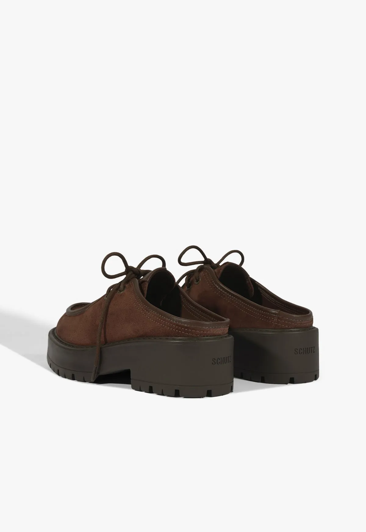 Cia Mule Suede Flat Loewe Flat Shoes