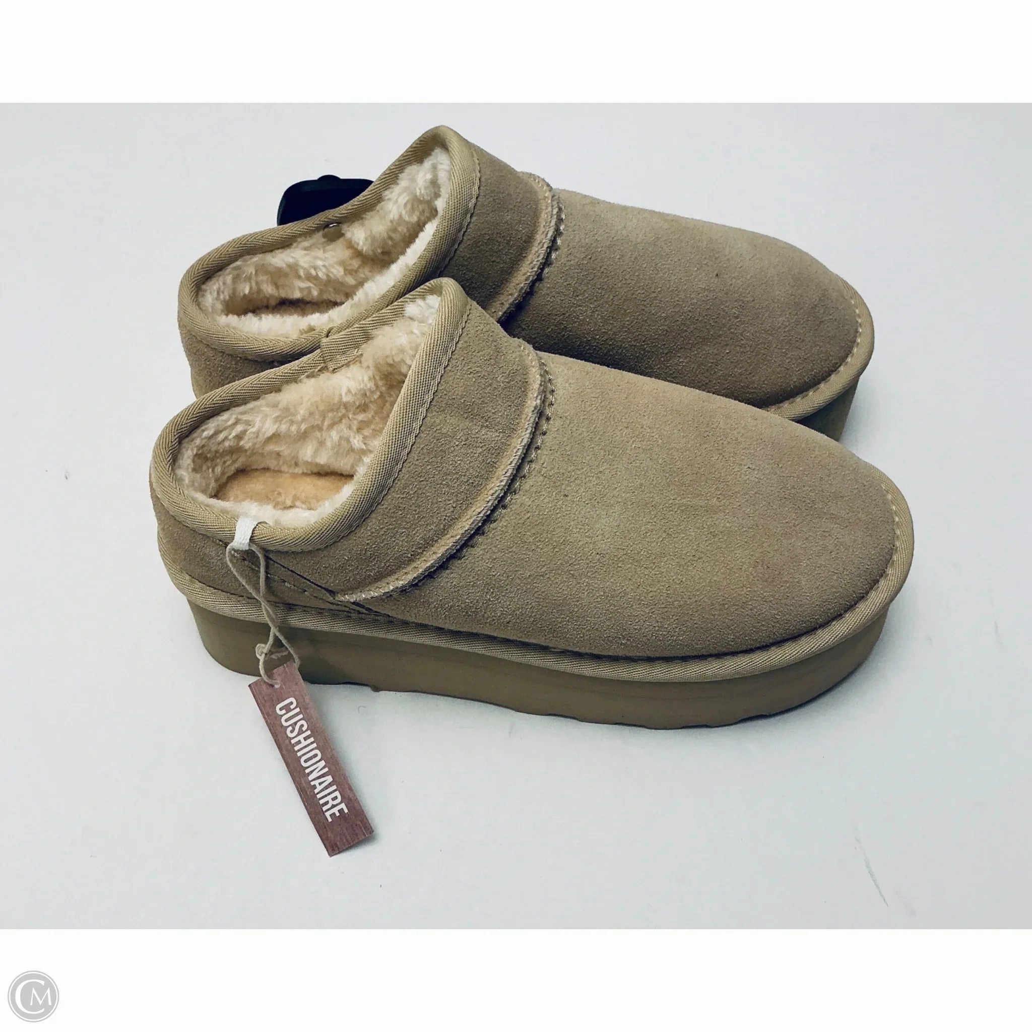 Ankle Boots With Wedge Boots Ankle Flats By Cushionaire In Tan, Size: 8