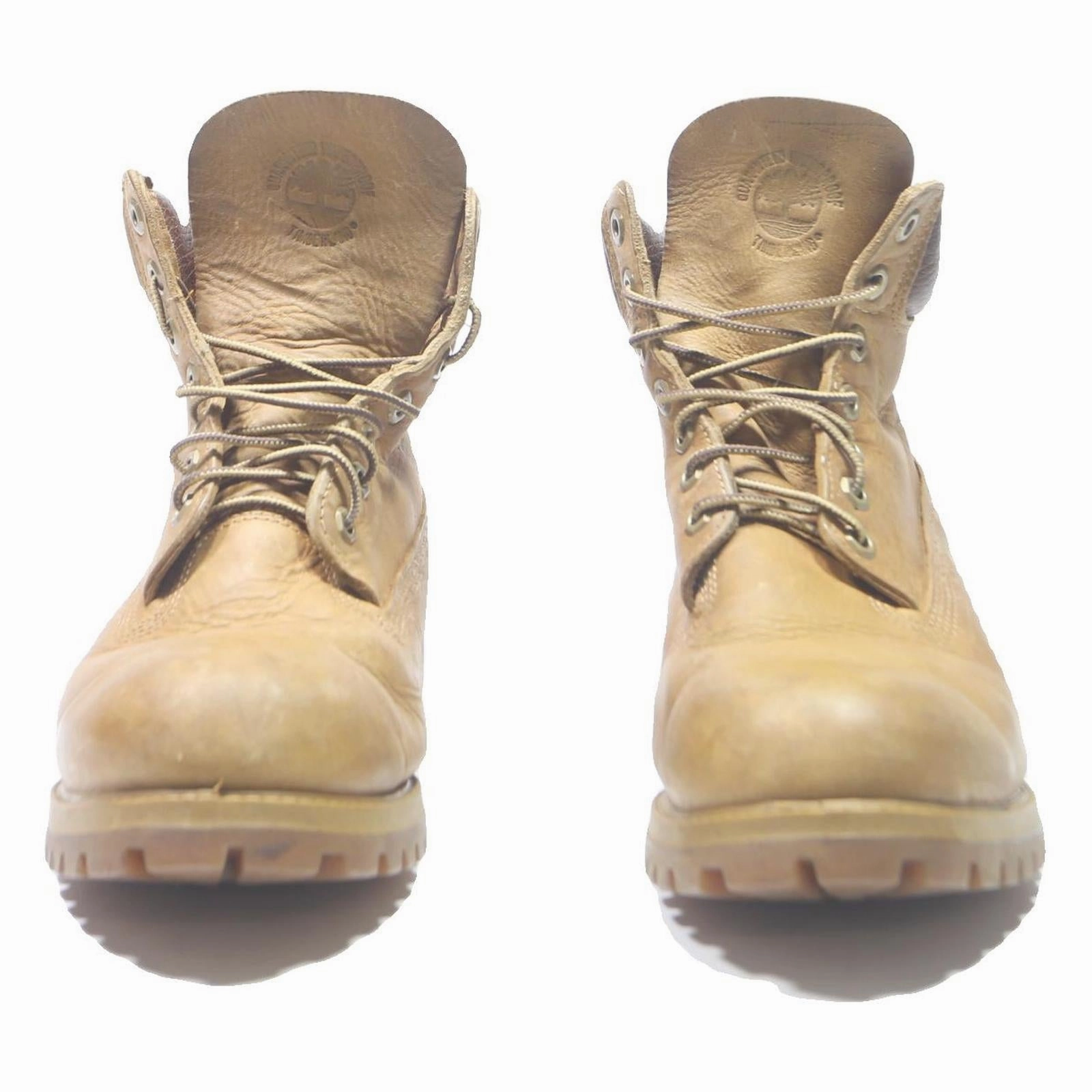 Good Steel Toe Boots TIMBERLAND Womens Classic 6 Inch Premium Lace-Up Boots Beige Leather UK 6.5