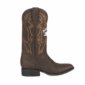 Motorcycle Boots Street University of Nevada Reno Square Toe Pull On Cowboy Boots