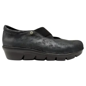 Slip-on Shoes For Elderly With Balance Problems Wolky Cursa Black Amalia Nubuck Shoe (Women's)