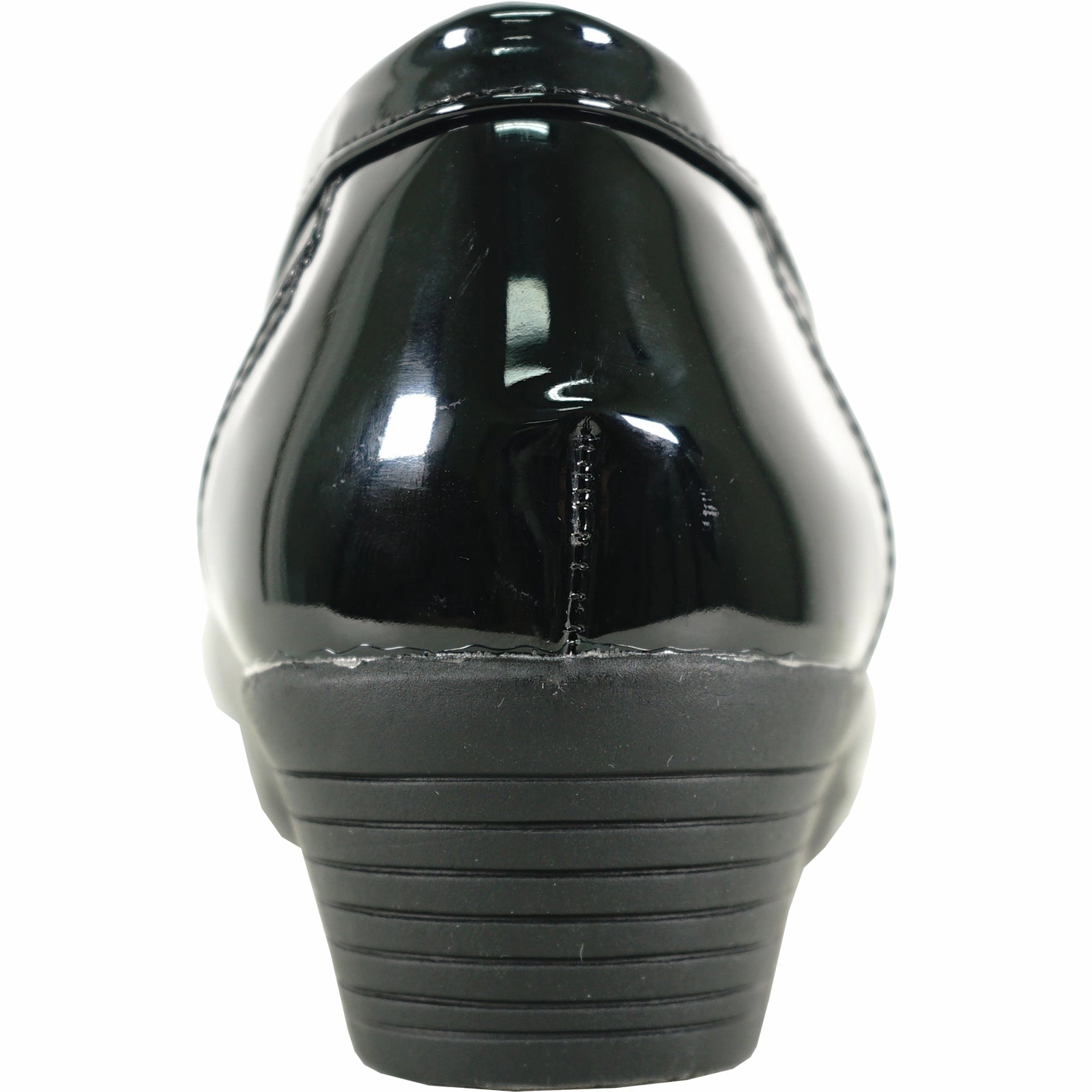 Wide Width Slip On Shoes KOZI Women Comfort Casual Shoe ML3252 Wedge Slip-On Loafer Black