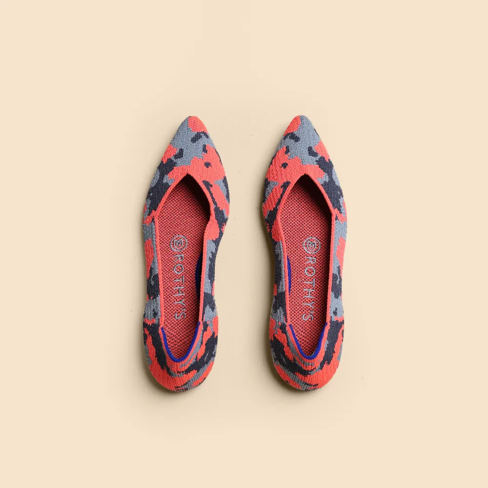 Flat Shoes On Rothy - Women - The Point - Orange