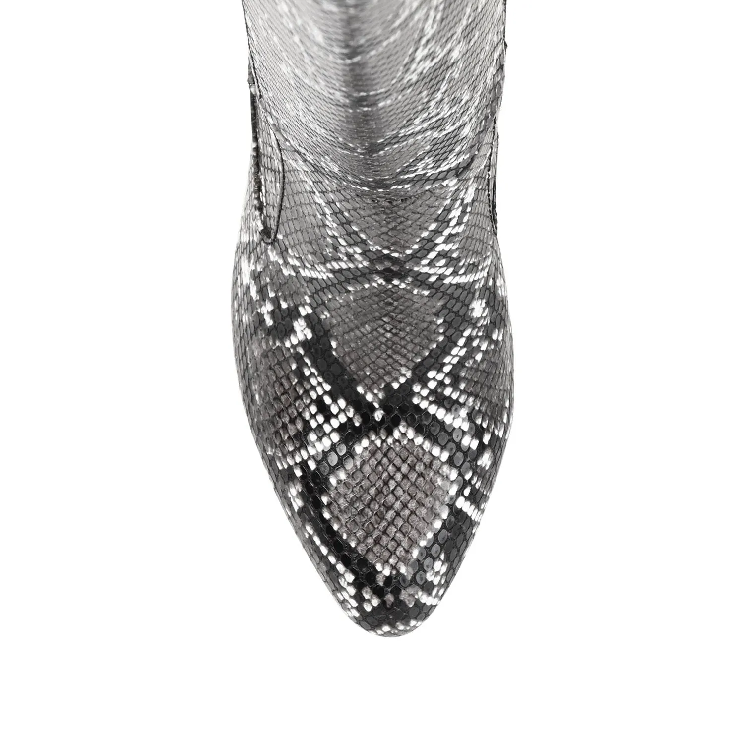 TAVIA KNEE-HIGH BOOTS IN VEGAN LEATHER Tall Western Boots