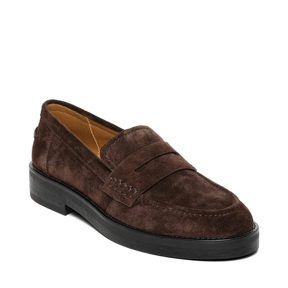 Socks With Loafers Or Not Jeann Flat Shoe BROWN SUEDE