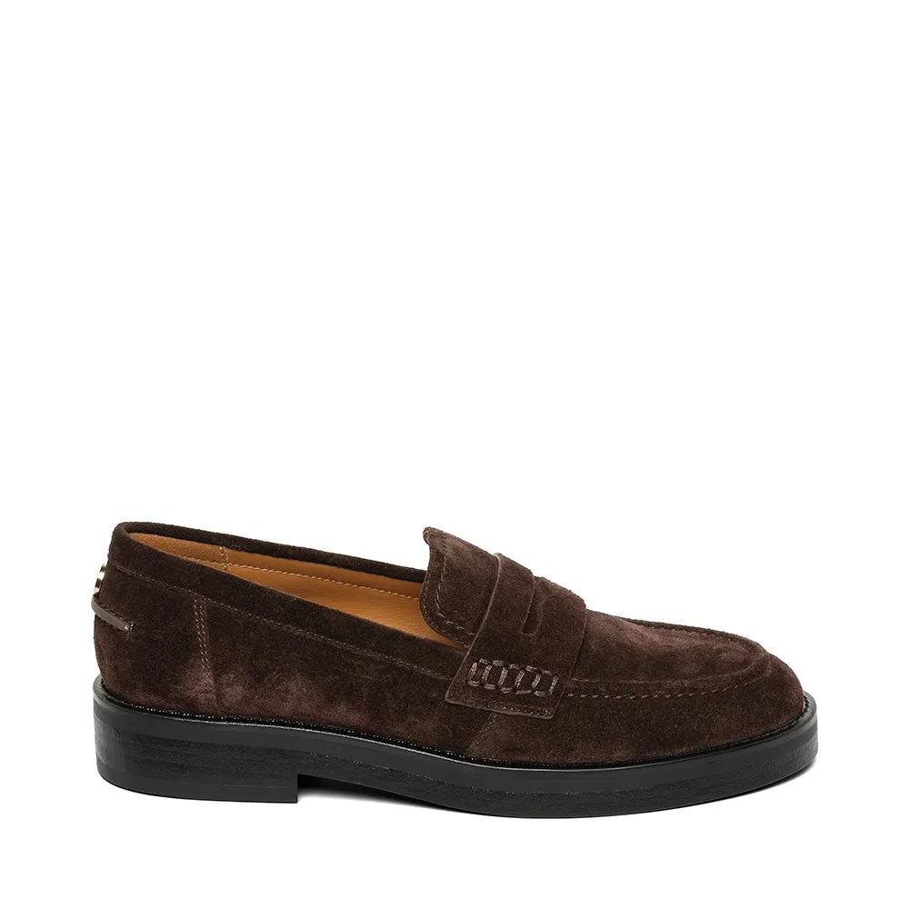 Jeann Flat Shoe BROWN SUEDE Dr Scholl's Loafers