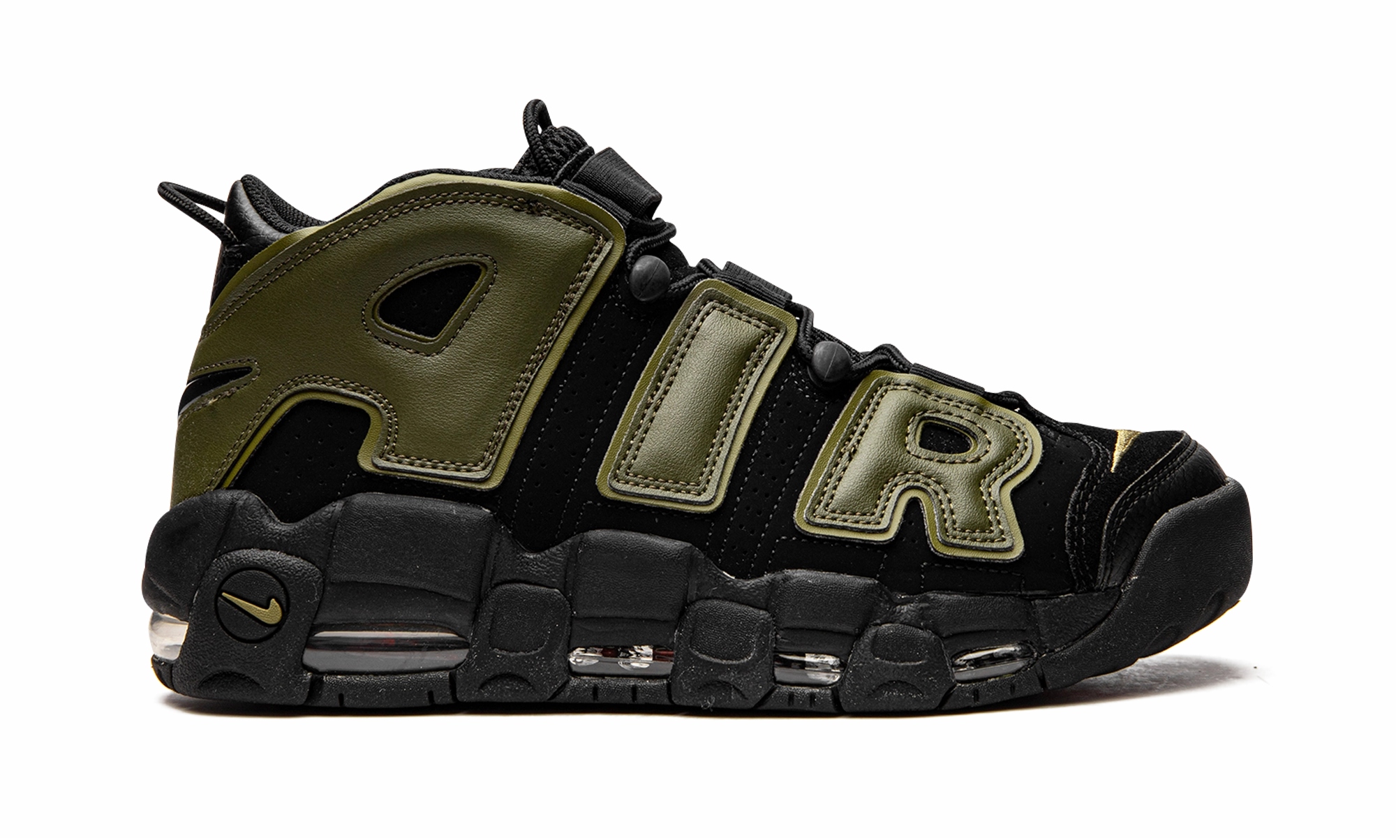 Air More Uptempo 96 "Rough Green" Good Cushion Basketball Shoes