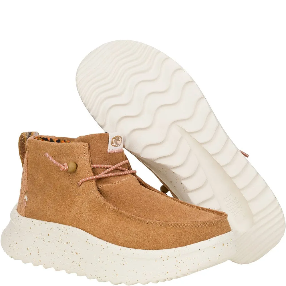 HEYDUDE Wendy Peak Hi Suede Ankle Boots