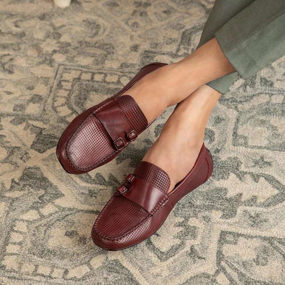 The Yosa Tan Men's Double Monk Shoes Tresmode Paul Green Patent Leather Loafers