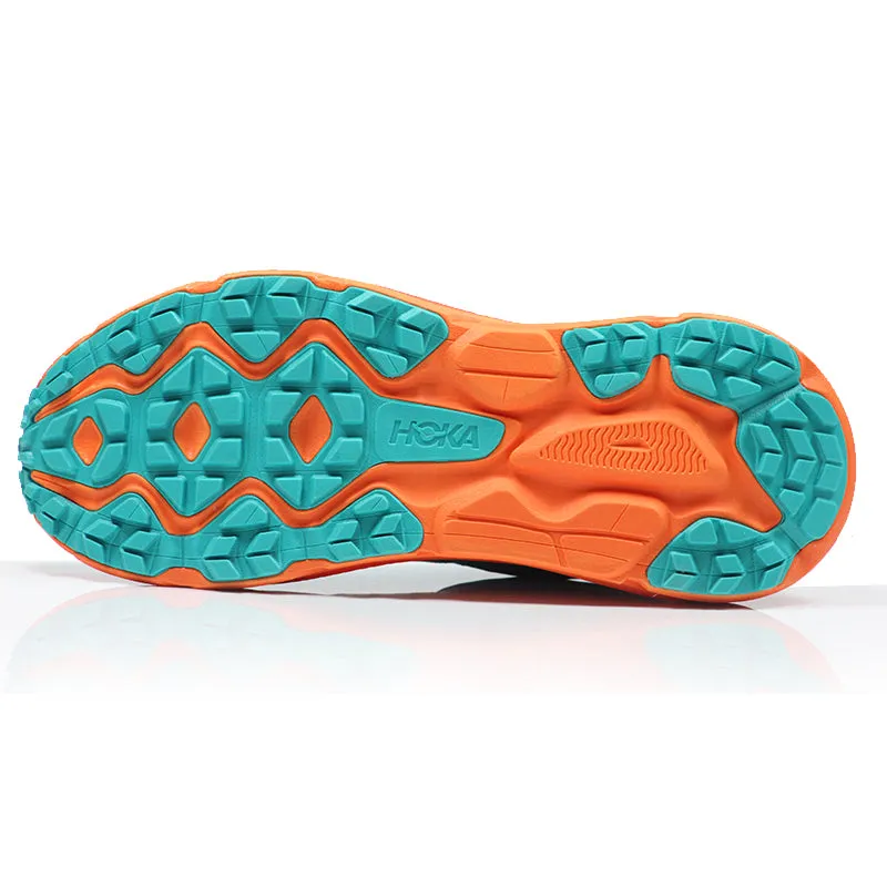 Hoka One One Challenger 7 Men's Trail Shoe - Ceramic/Vibrant Orange Trail Running Shoes Clearance