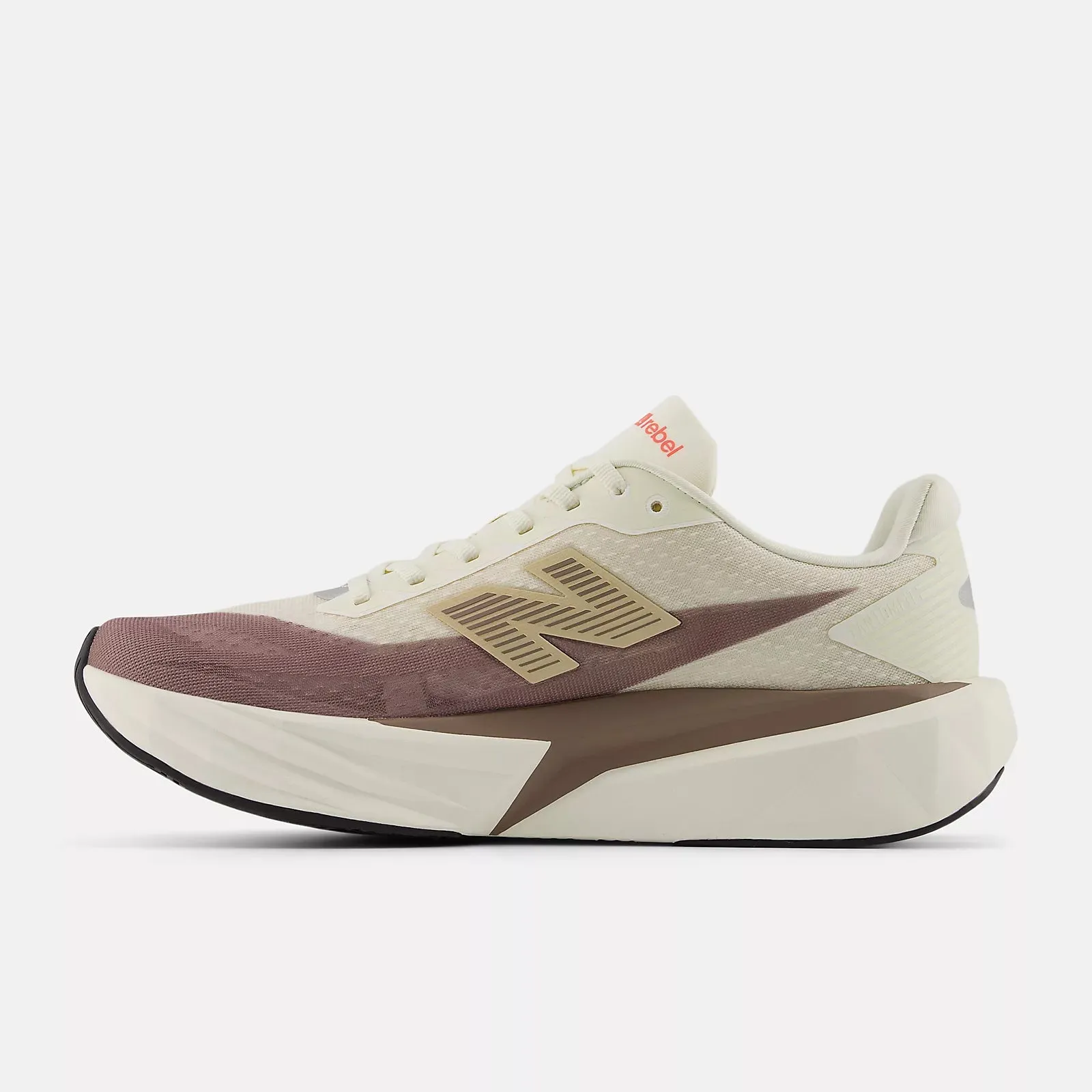 Puma Enzo Cross-trainer Shoe New Balance Womens Fuelcell Rebel v5 - Beige/Brown (WFCXLJ5)
