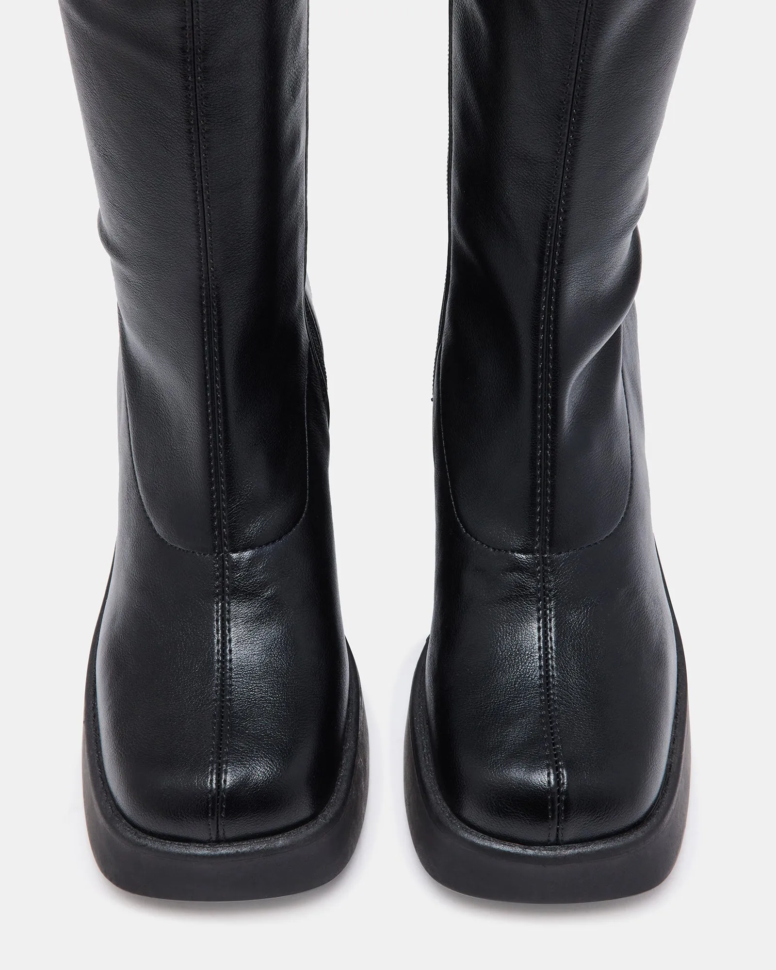 KLAYTON BLACK - SM REBOOTED Wide Calf Knee High Boots