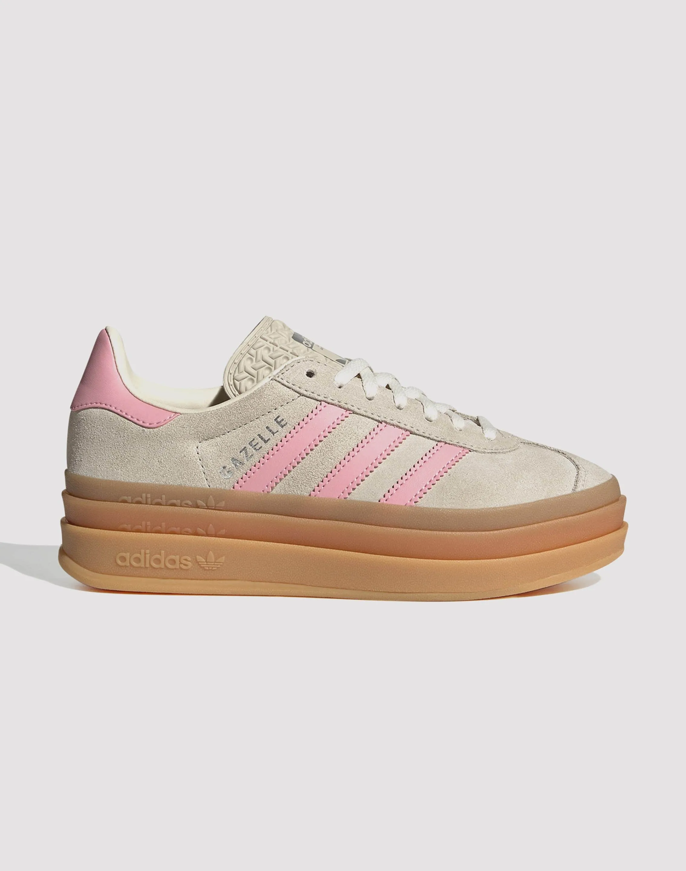 Riaze Prowl Training Shoes Adidas Originals Gazelle Bold Grade School Girls' "Wonder Alumina/Semi Pink Spark/Cream White"