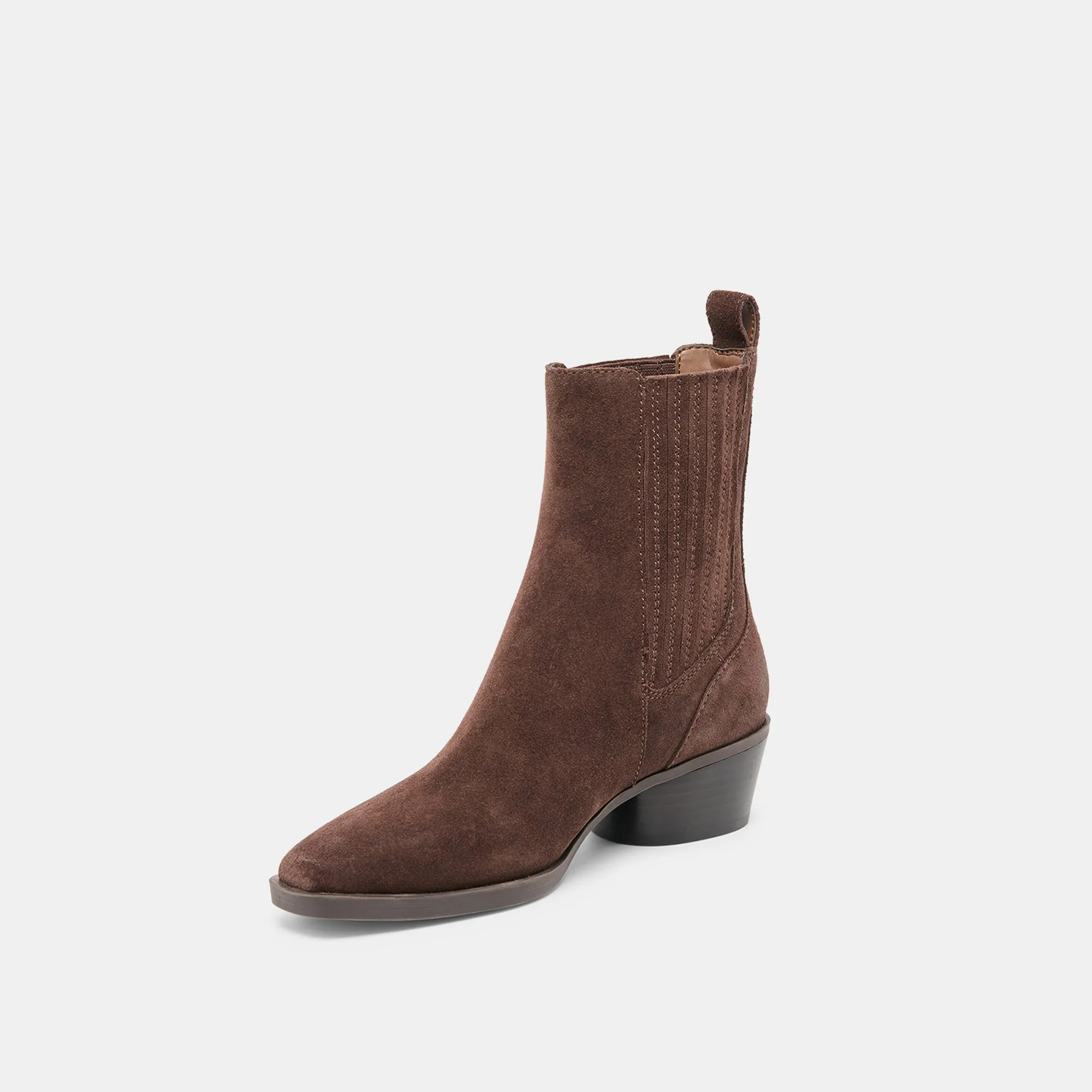 FAINT H2O BOOTIES DK BROWN SUEDE Brown Fold Over Boots