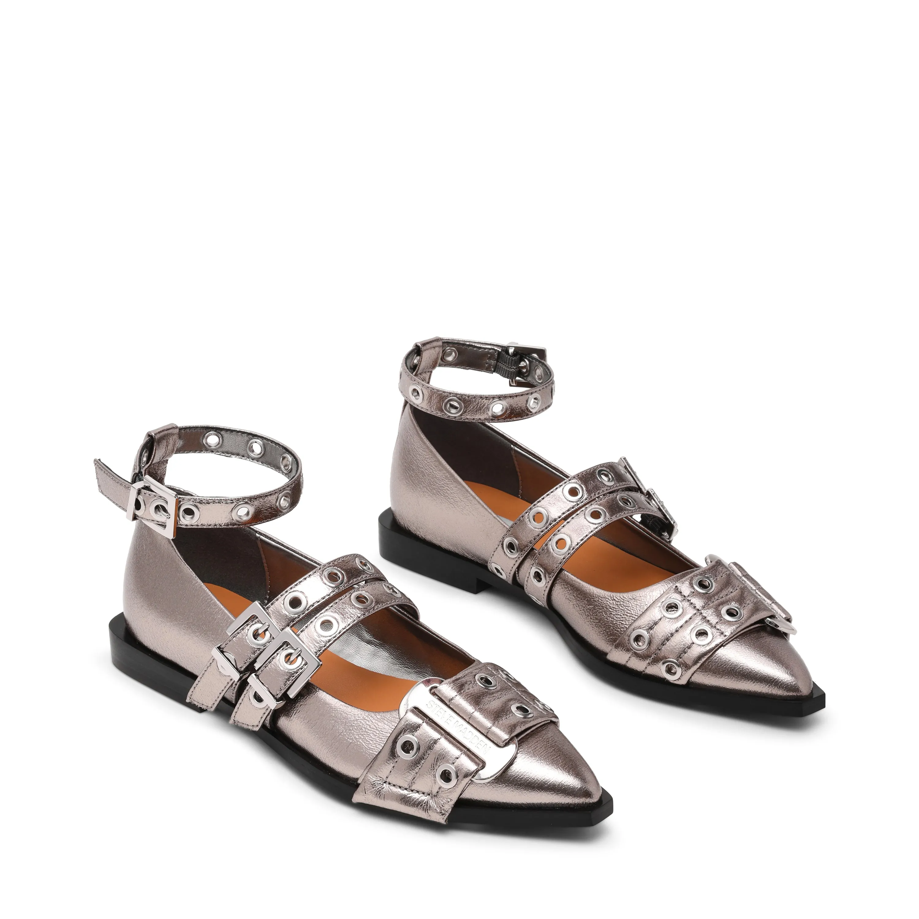 Grander Flat Shoe PEW CRINKLE Flat Shoe Sole