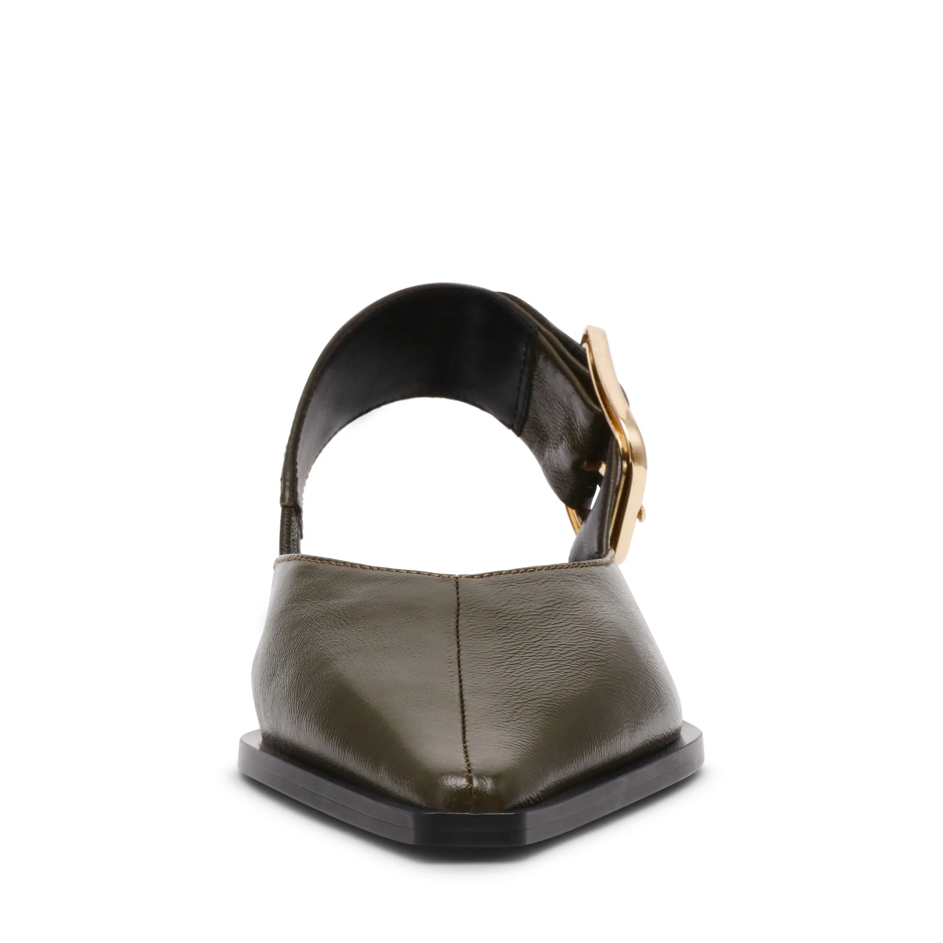 Leather Ballet Flat Shoes Shay Flat Shoe OLIVE LEATHER