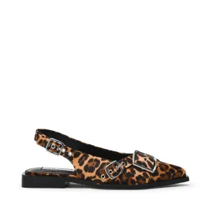 Cheapest Flat Shoes Grezly Pump LEOPARD SATIN