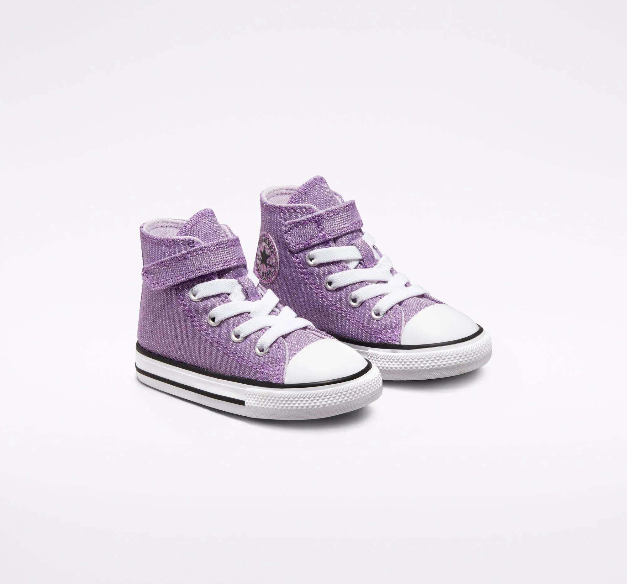 Phillies Sneakers Converse scarpa da bambina alta alla caviglia Chuck Taylor All Star Easy-On Glitter 772878C viola