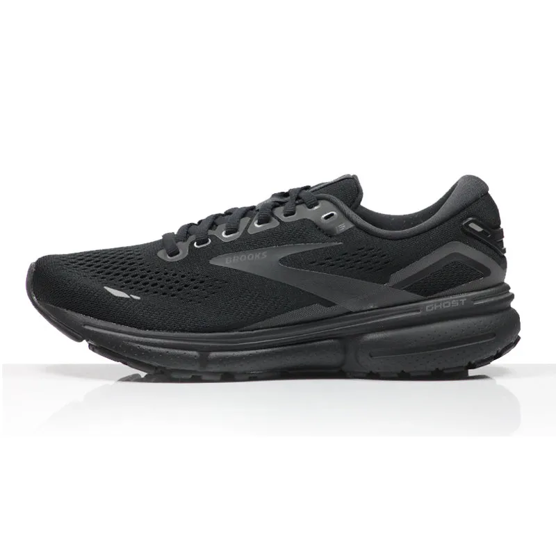 Pronation Running Shoe Brooks Ghost 15 Women's Running Shoe - Black/Black/Ebony
