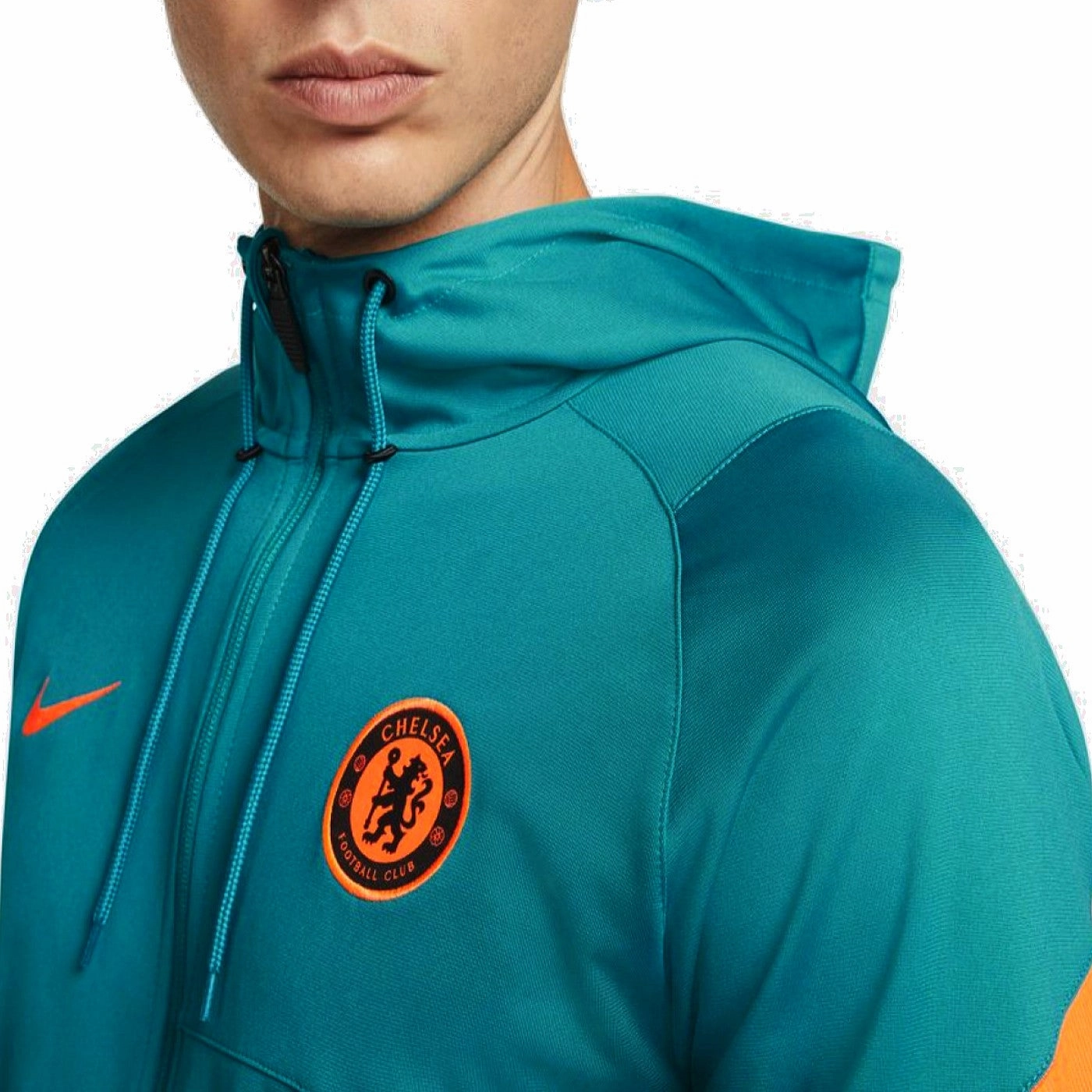 Best Logger Boots Chelsea UCL hooded training presentation tracksuit 2021/22 - Nike