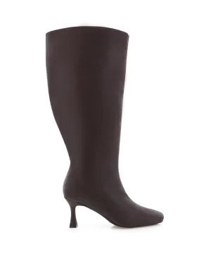 CORBIN EXTENDED CURVE - CHOCOLATE Turtle Skin Boots