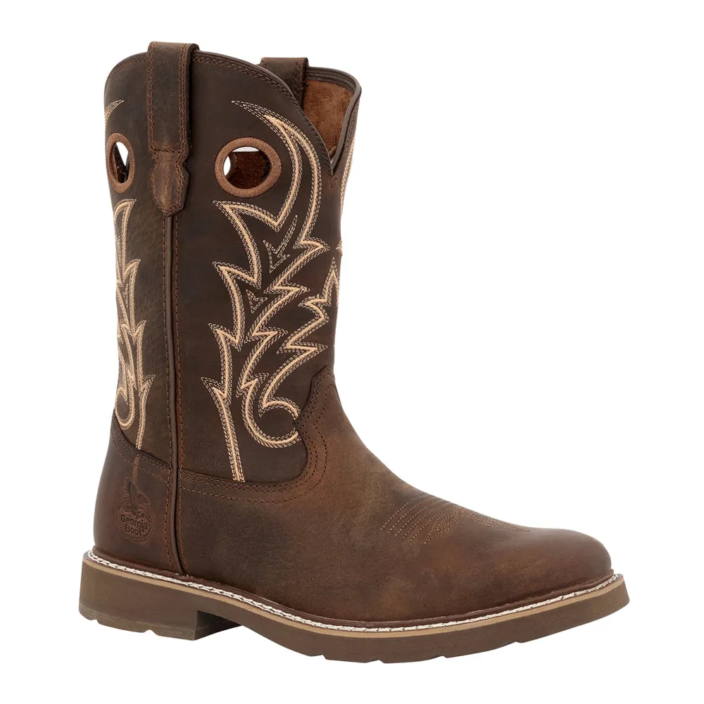 Suede Wedge Boots Core 37 Western 11 Inch Electrical Soft Toe Work Boots