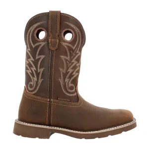 Equestrian Boots Core 37 Western 11 Inch Slip Resistant Steel Toe Work Boots