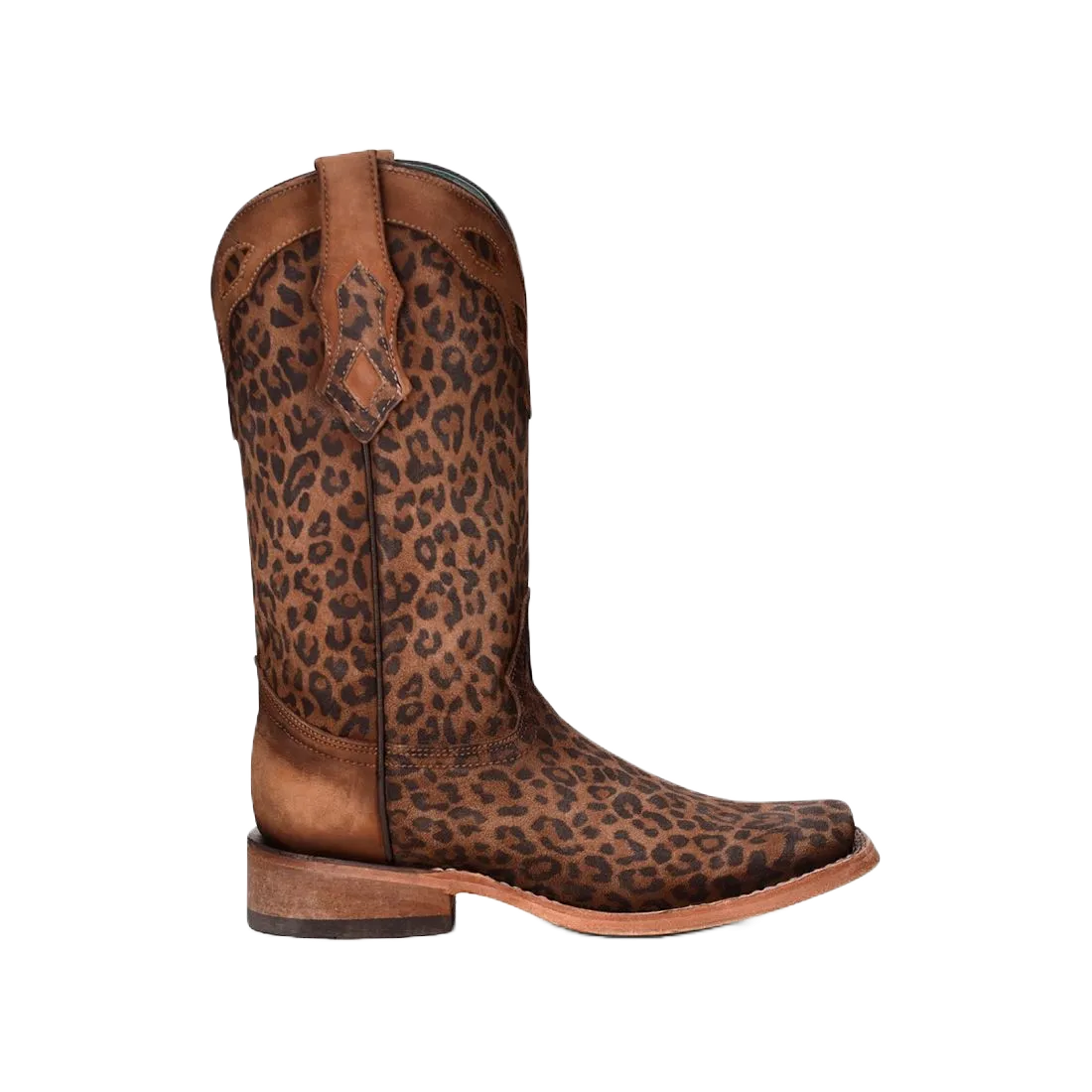 Ankle Muck Boots Corral Ladies Leopard Print Square Toe Boots C3788