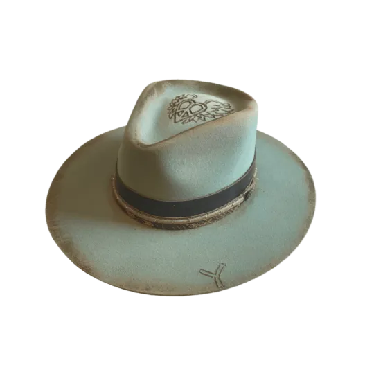 Bling Boots Corral Ladies Rebel Premium Wool Aqua Felt Hat LFX3112734REBL