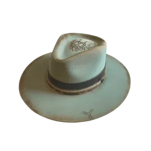 Harley Boots Corral Ladies Rebel Premium Wool Aqua Felt Hat LFX3112734REBL