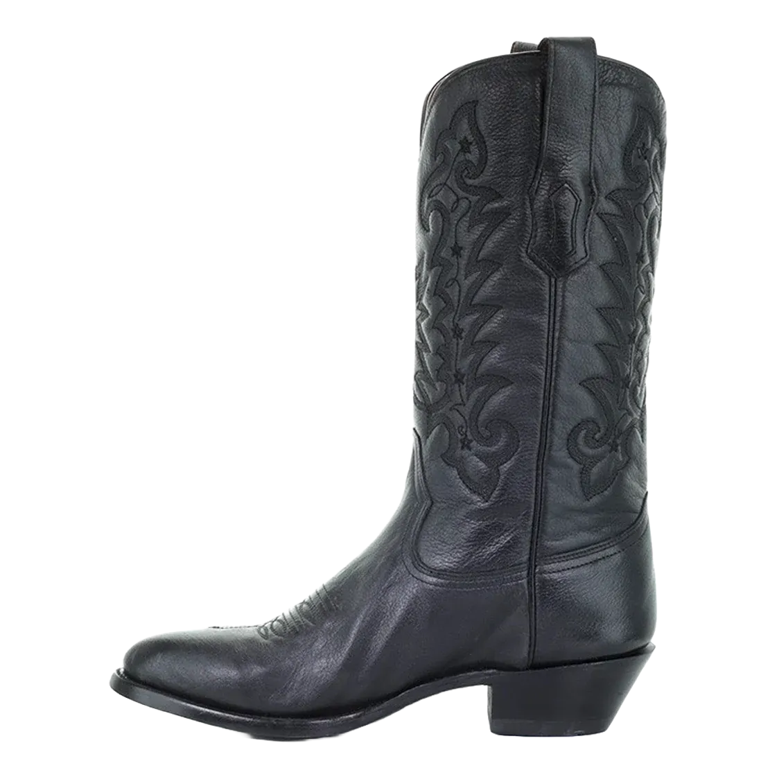 Soccer Speed Boots For Wide Feet Corral Men's Black Leather Round Toe Comfort Boots A3295