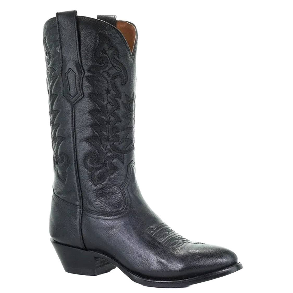 Corral Men's Black Leather Round Toe Comfort Boots A3295 Womens Hunting Boots