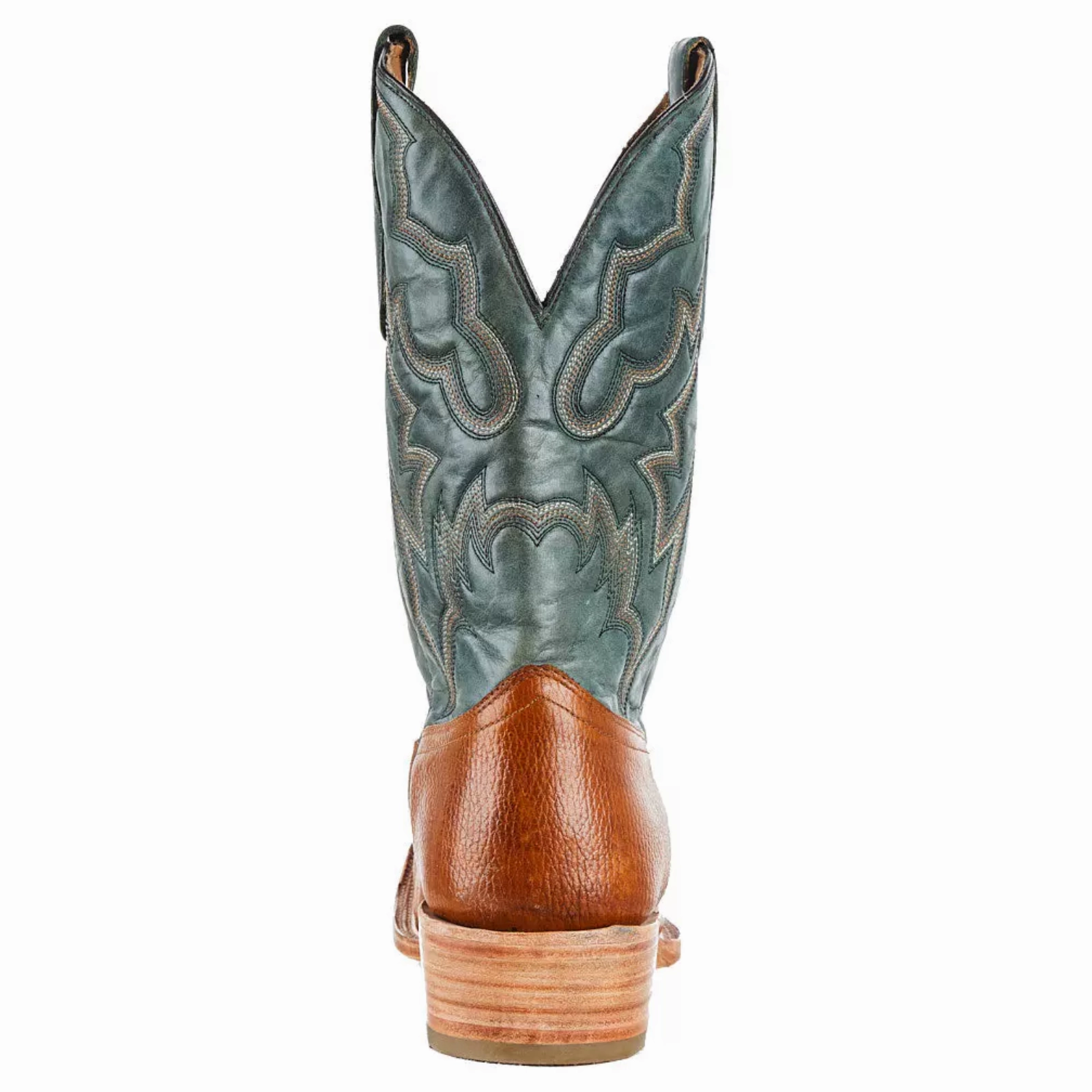 Narrow Square Toe Cowboy Boots Corral Men's Embroidered Honey Brown & Green Square Toe Boots A4224