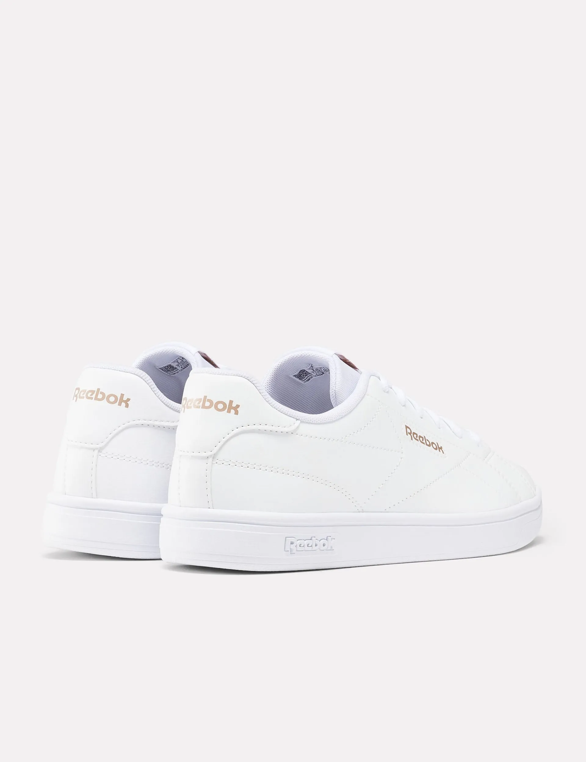 Court Clean Sneakers - White/Rose Gold Sketchers Tennis Shoes
