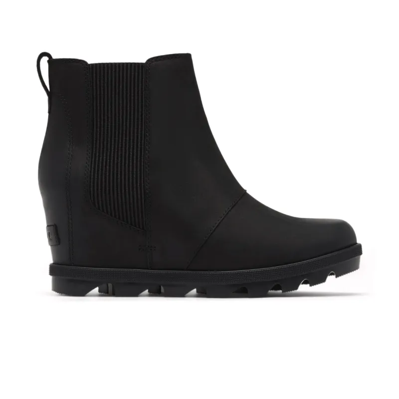 Dress Boots With High Heels Sorel Women's Joan Rhapsody Chelsea Wedge - Black/Black