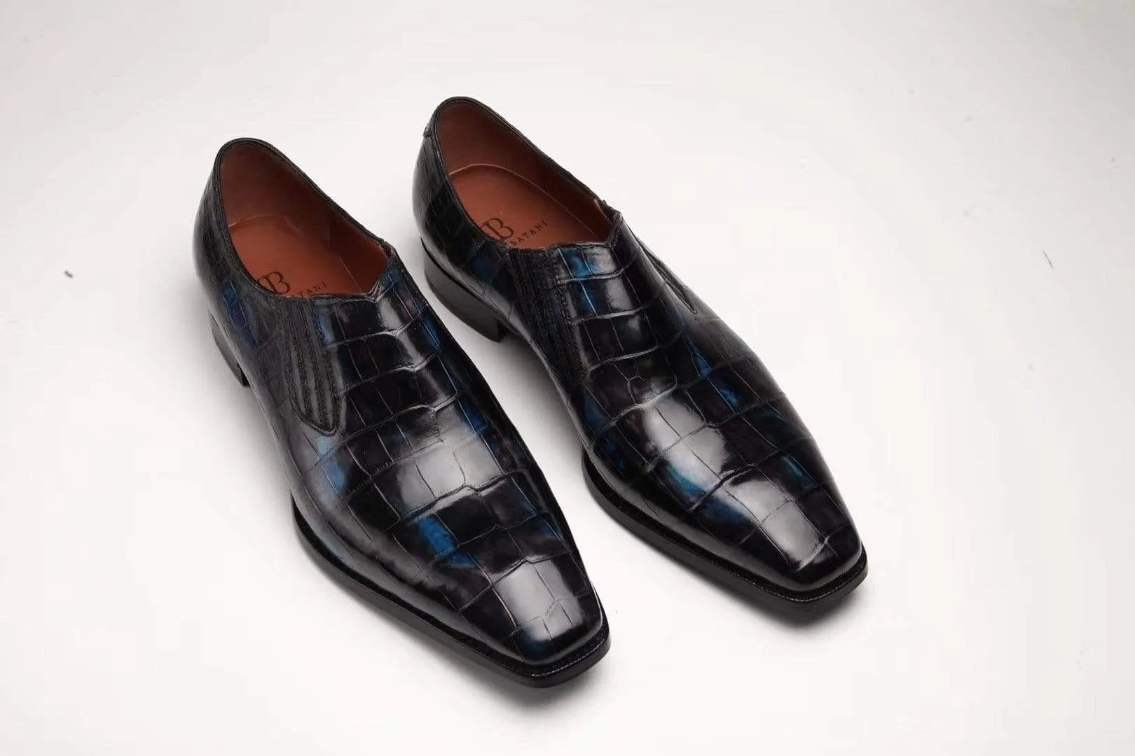 Crocodile Shoes Crocodile Leather Formal Penny loafer Casual Slip On  Shoes For Men Slip On Shoe Boots